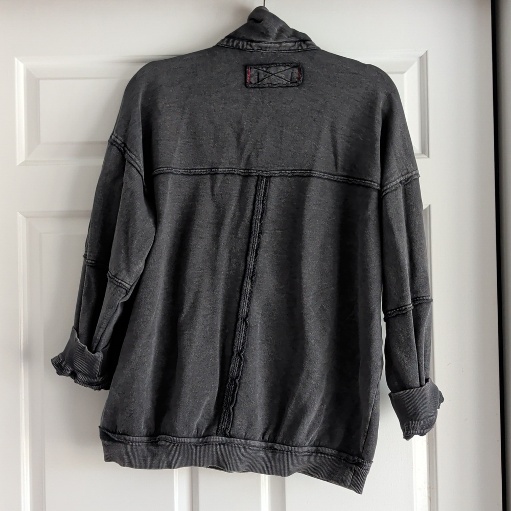 We The Free Charcoal Button-Up Jacket - Picture 6 of 6